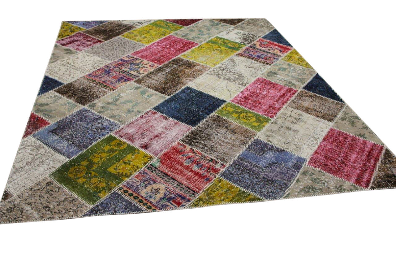 Sale patchwork vloerkleed diverse kleuren nr.14360 300cm x 240cm
