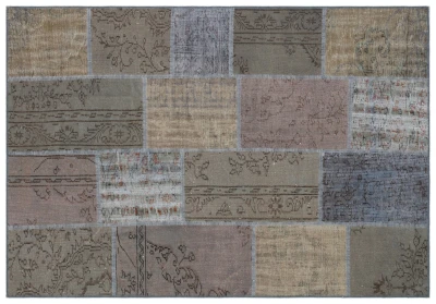patchwork vloerkleed grijs nr.33243 230cm x 160cm 