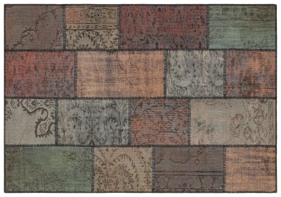 Sale patchwork vloerkleed diverse kleuren nr.35470 232cm x 163cm
